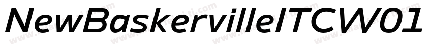 NewBaskervilleITCW01 SmBdIt Regula字体转换
